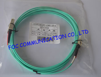 cavo della toppa della fibra di singolo modo dello Sc di 10Gb OM3 LSZH LC per le reti di telecomunicazione