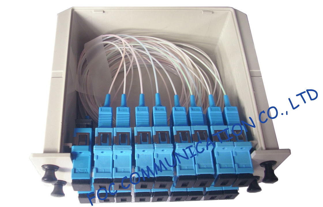 Cassetta a fibra ottica delle Telecomunicazioni del separatore UPC/dello Sc a forma di scatola/separatore ottico supporto di scaffale